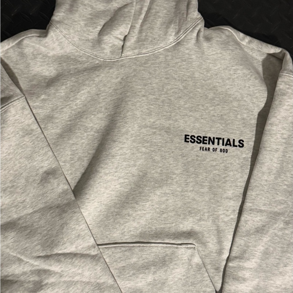 AUTHENTIC Essentials Light Oatmeal Hoodie NWT - image 3